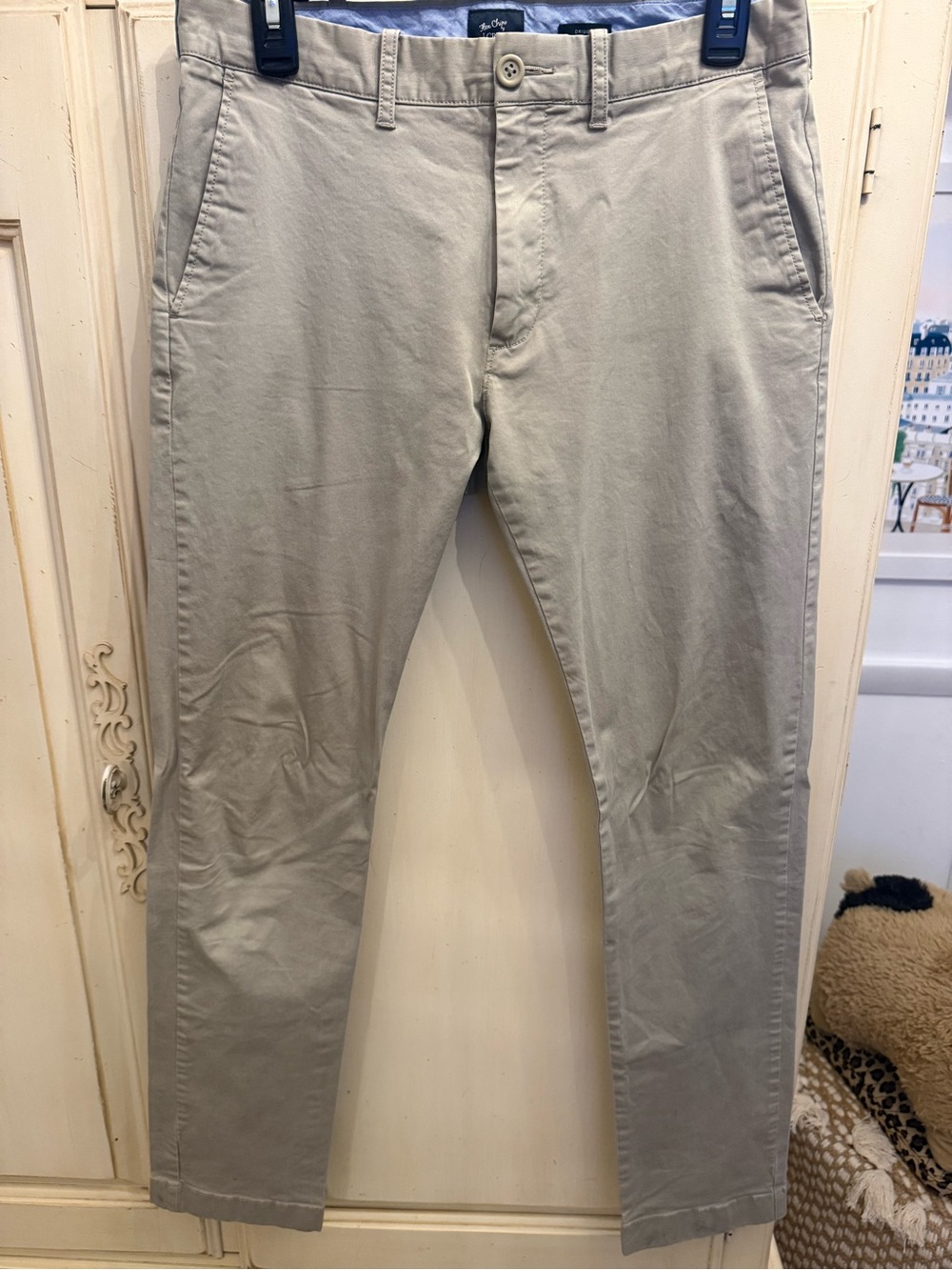 J. Crew Slim Chino Pants in Light Khaki